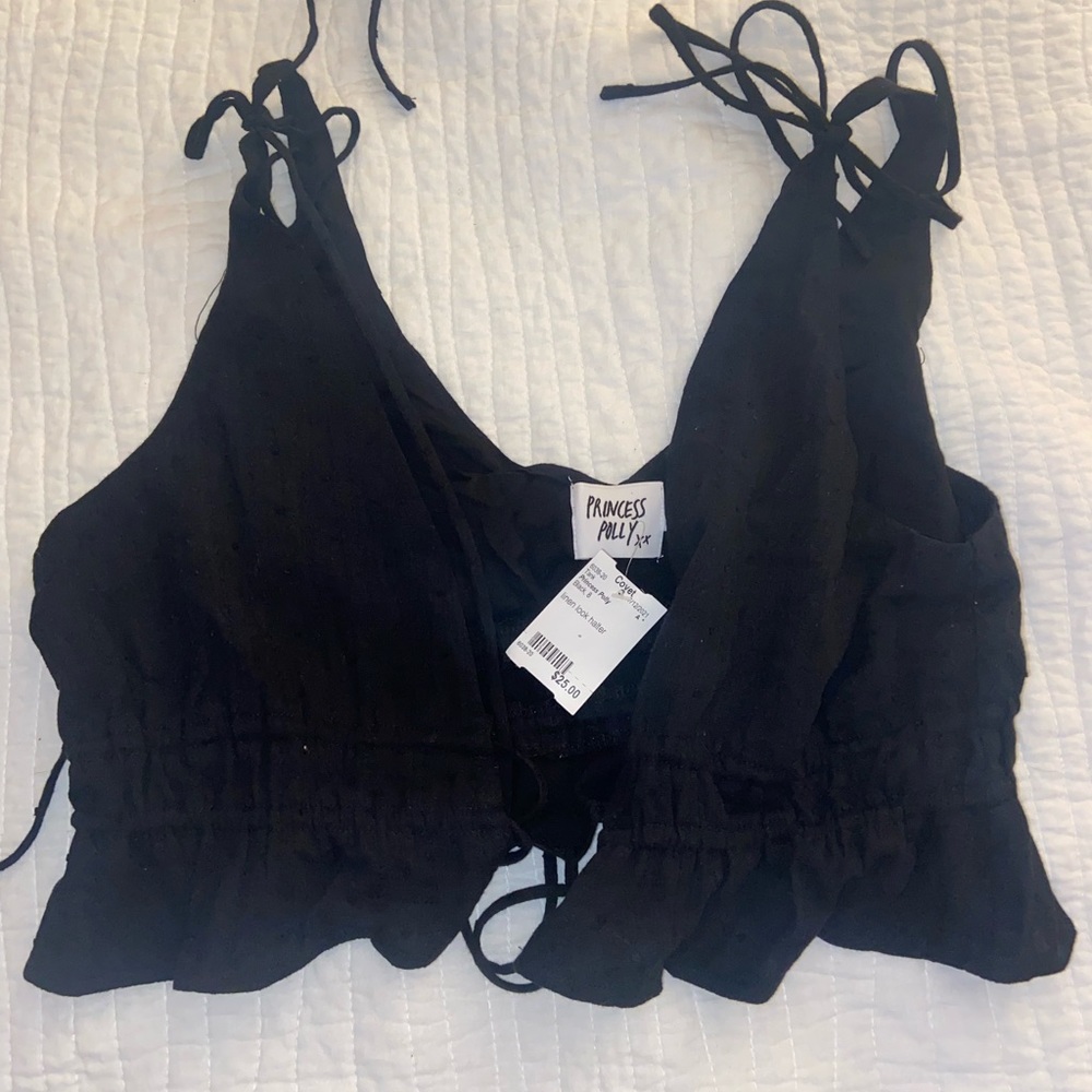 Princess Polly Grenoble tie front top